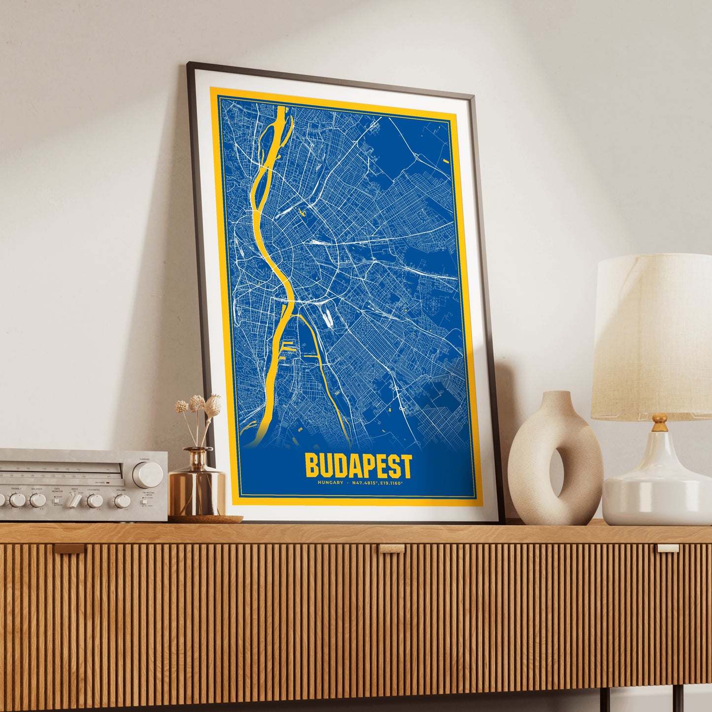 Budapest Blockbuster Map Poster
