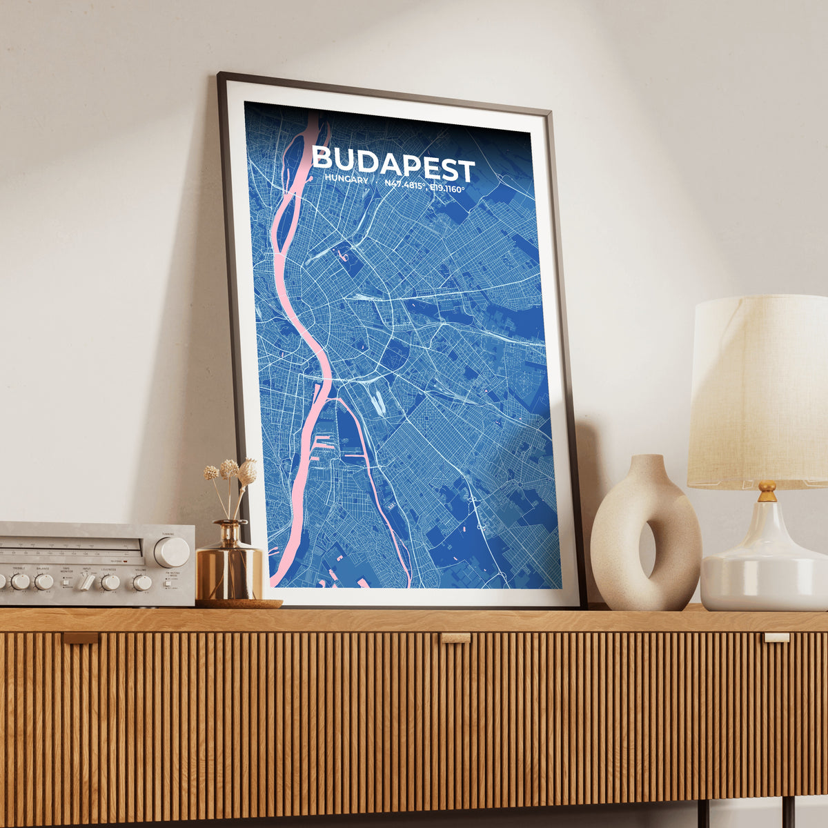 Budapest Candy Map Poster