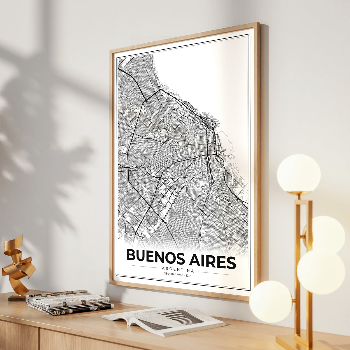 Buenos Aires Modern Map Poster