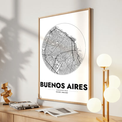 Buenos Aires Spot Map Poster