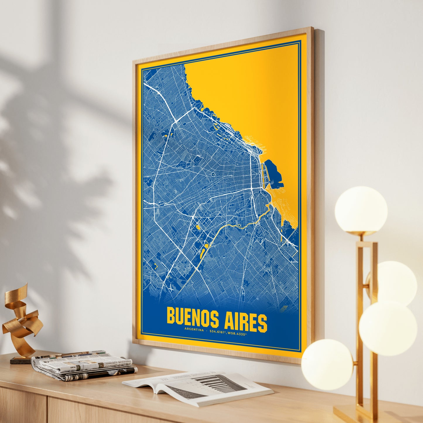 Buenos Aires Blockbuster Map Poster