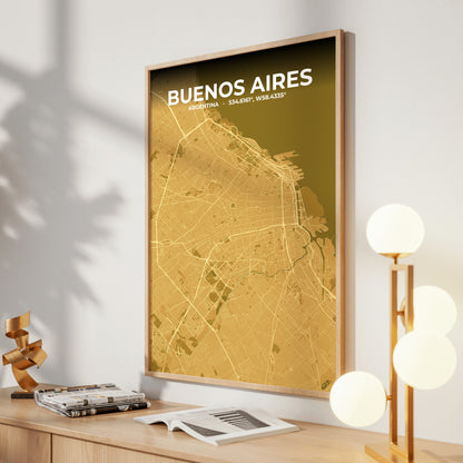 Buenos Aires Forge Map Poster