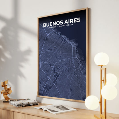 Buenos Aires Tide Map Poster