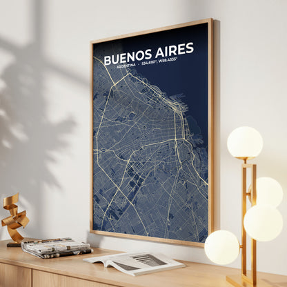 Buenos Aires Anchor Map Poster