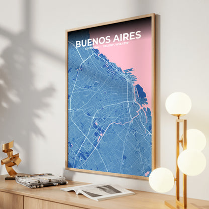 Buenos Aires Candy Map Poster