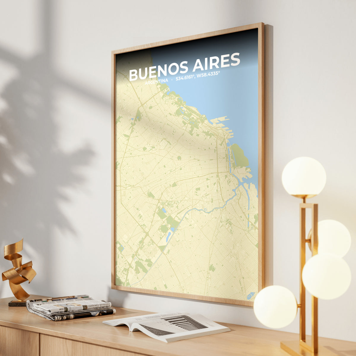 Buenos Aires Drift Map Poster