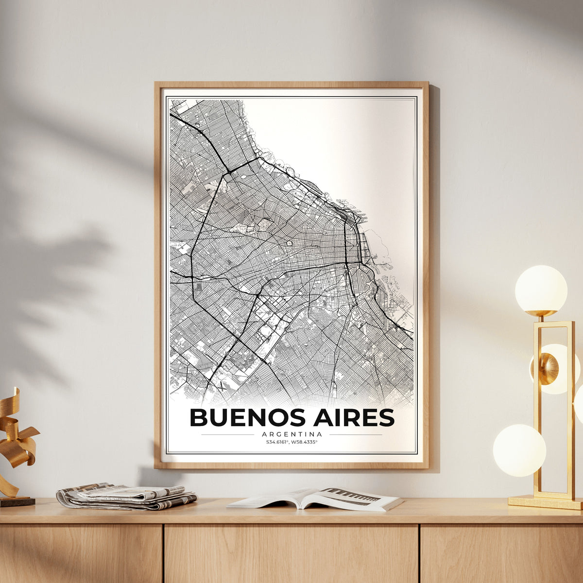 Buenos Aires Modern Map Poster