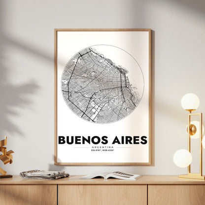 Buenos Aires Spot Map Poster