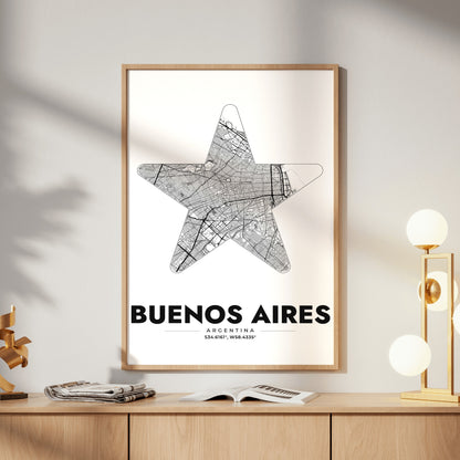 Buenos Aires Star Map Poster