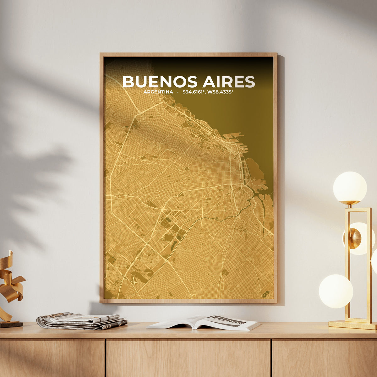 Buenos Aires Forge Map Poster