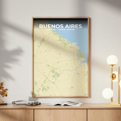 Buenos Aires Drift Map Poster