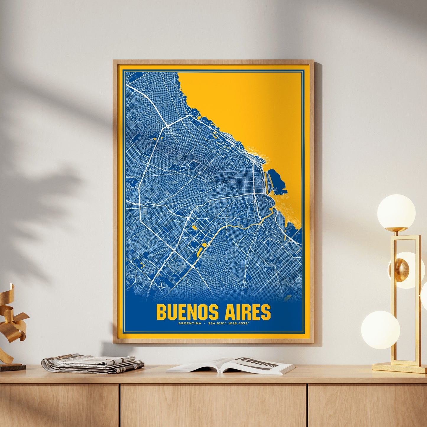 Buenos Aires Blockbuster Map Poster