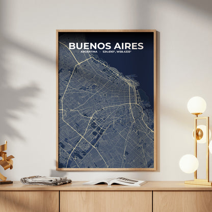 Buenos Aires Anchor Map Poster