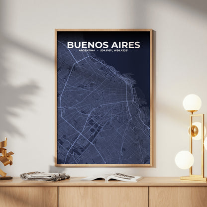 Buenos Aires Tide Map Poster