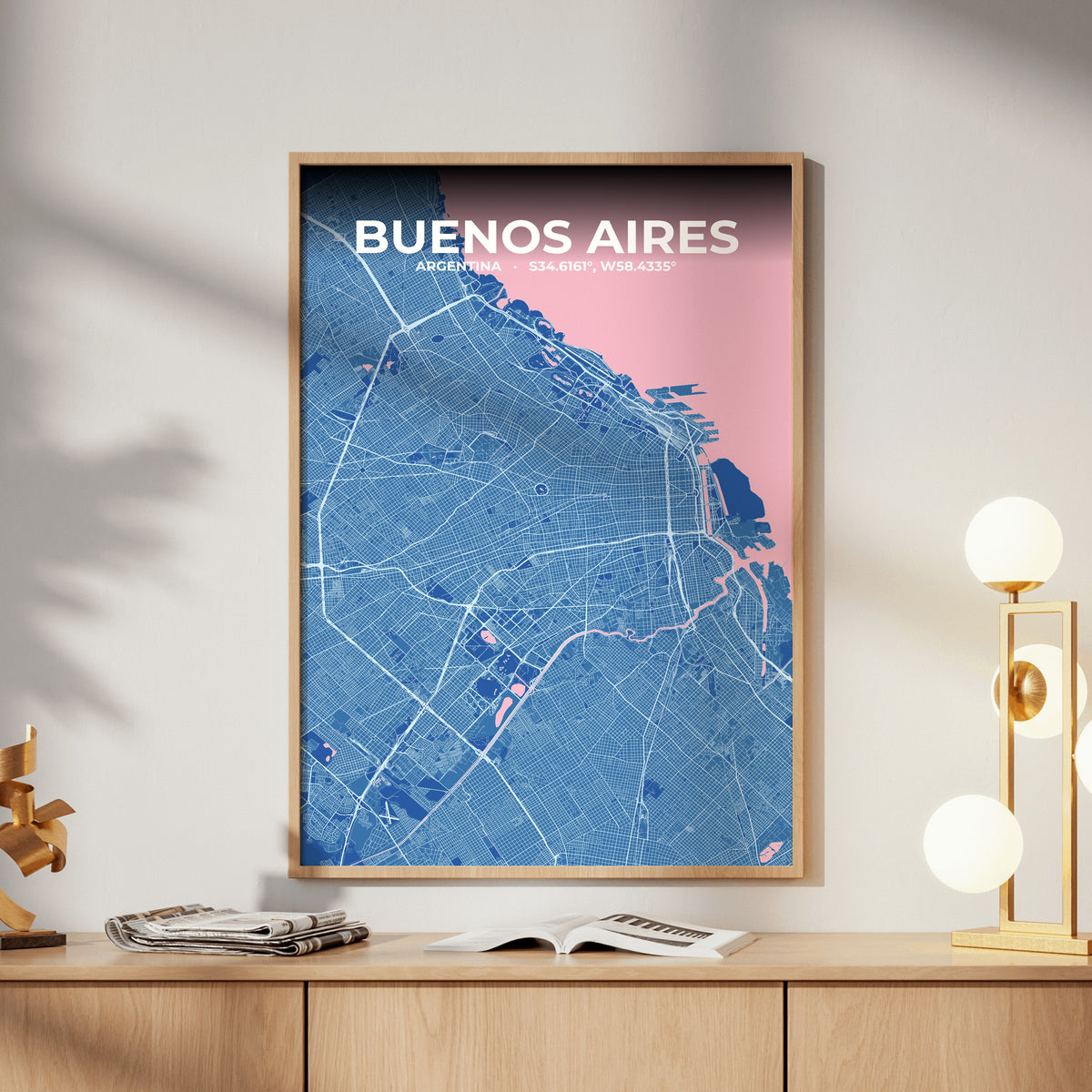 Buenos Aires Candy Map Poster