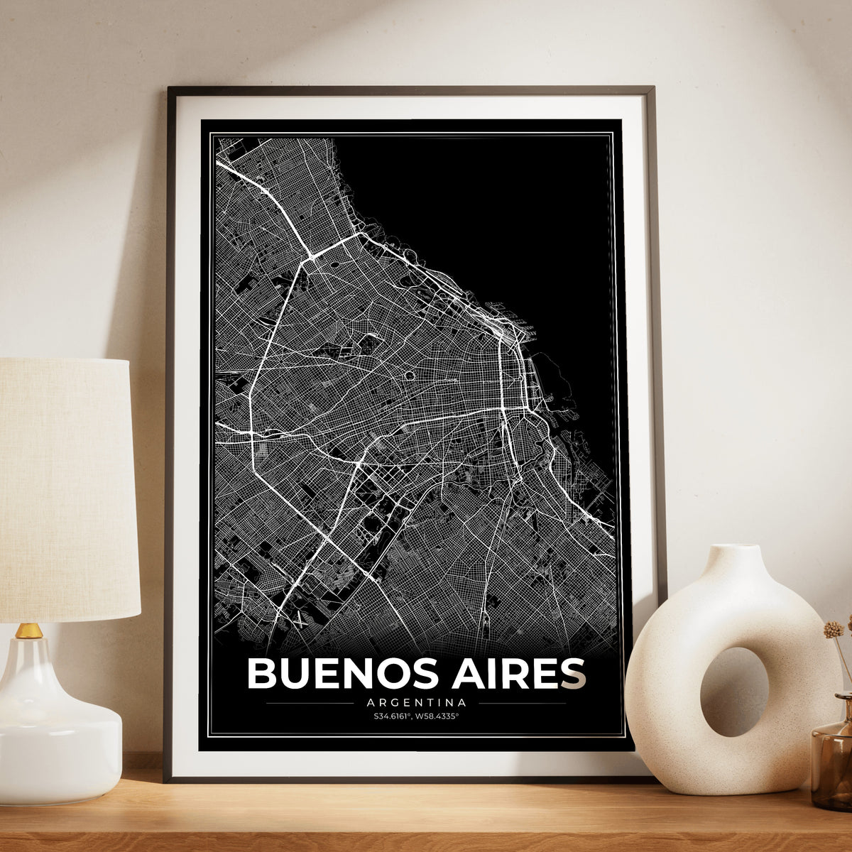Buenos Aires Modern Map Poster