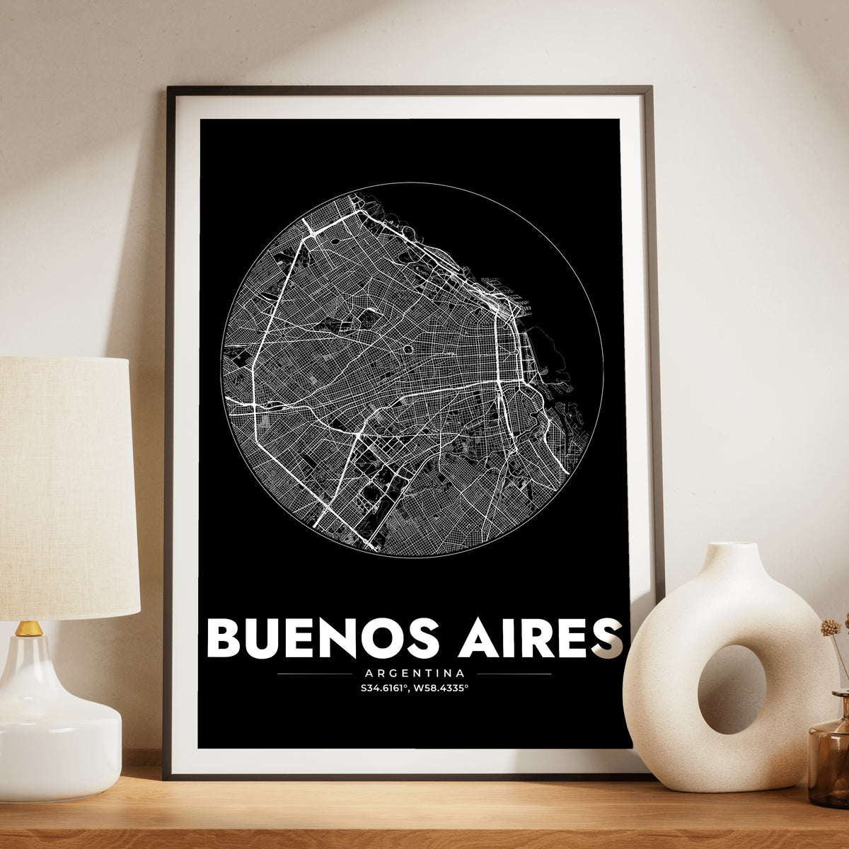 Buenos Aires Spot Map Poster