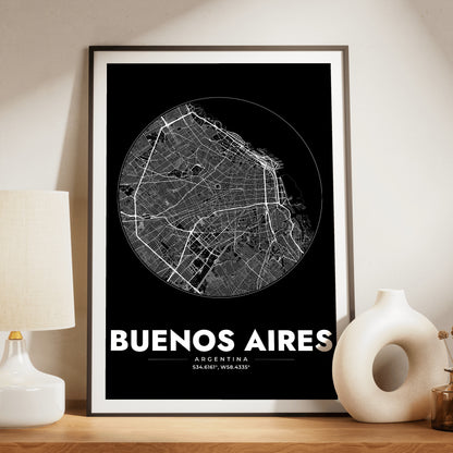 Buenos Aires Spot Map Poster