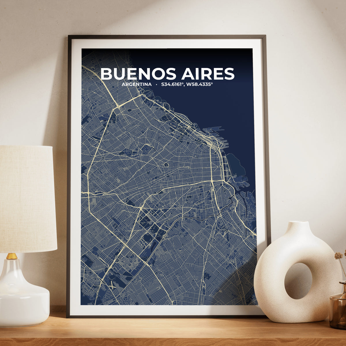 Buenos Aires Anchor Map Poster
