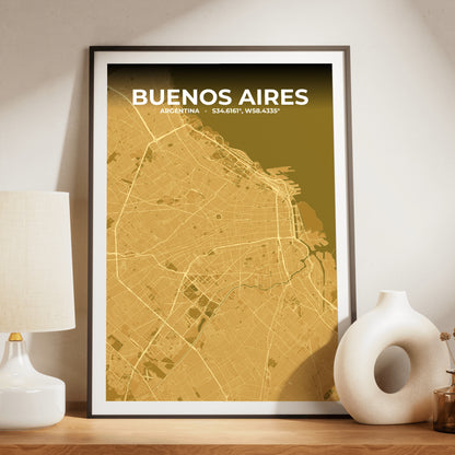 Buenos Aires Forge Map Poster