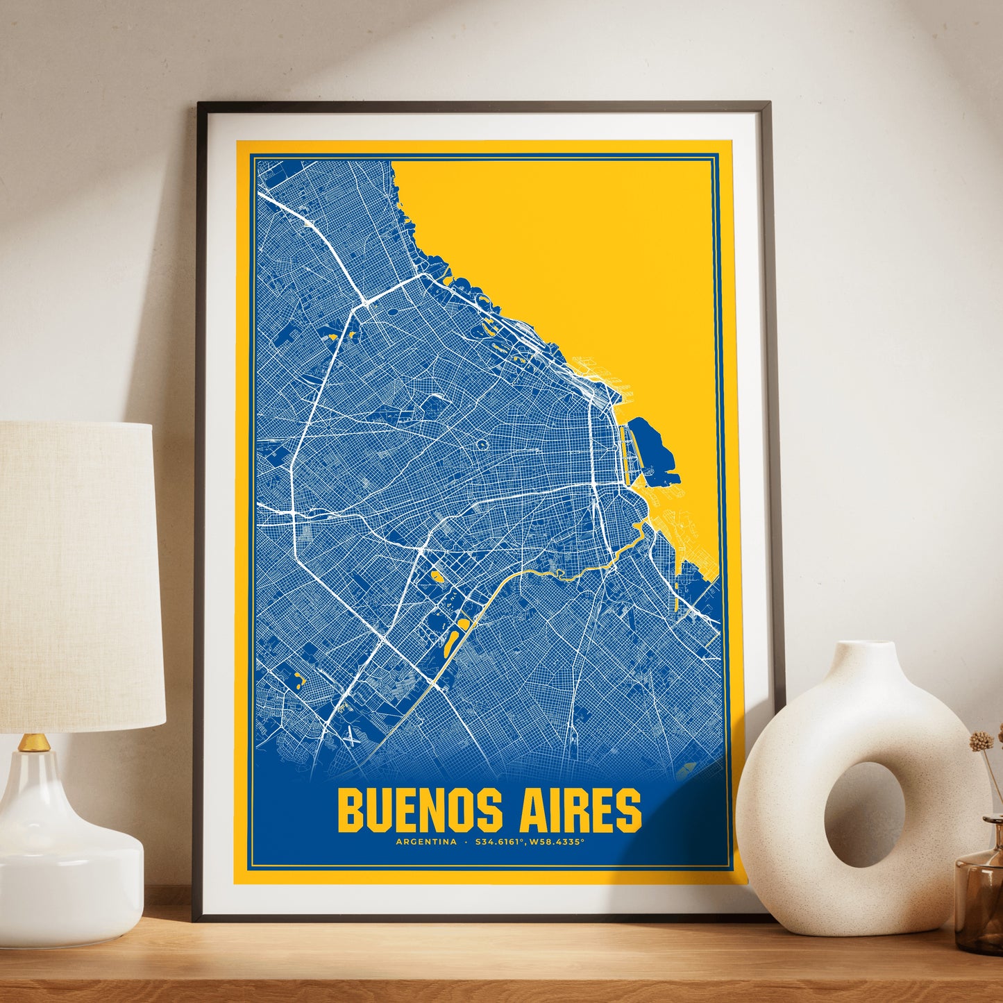 Buenos Aires Blockbuster Map Poster