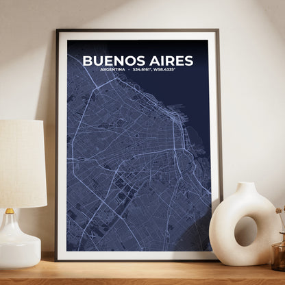 Buenos Aires Tide Map Poster