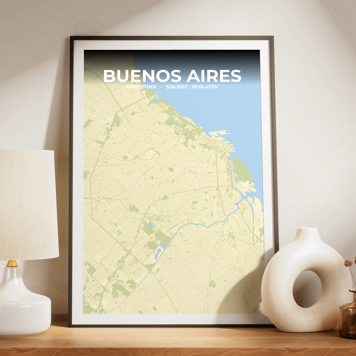 Buenos Aires Drift Map Poster