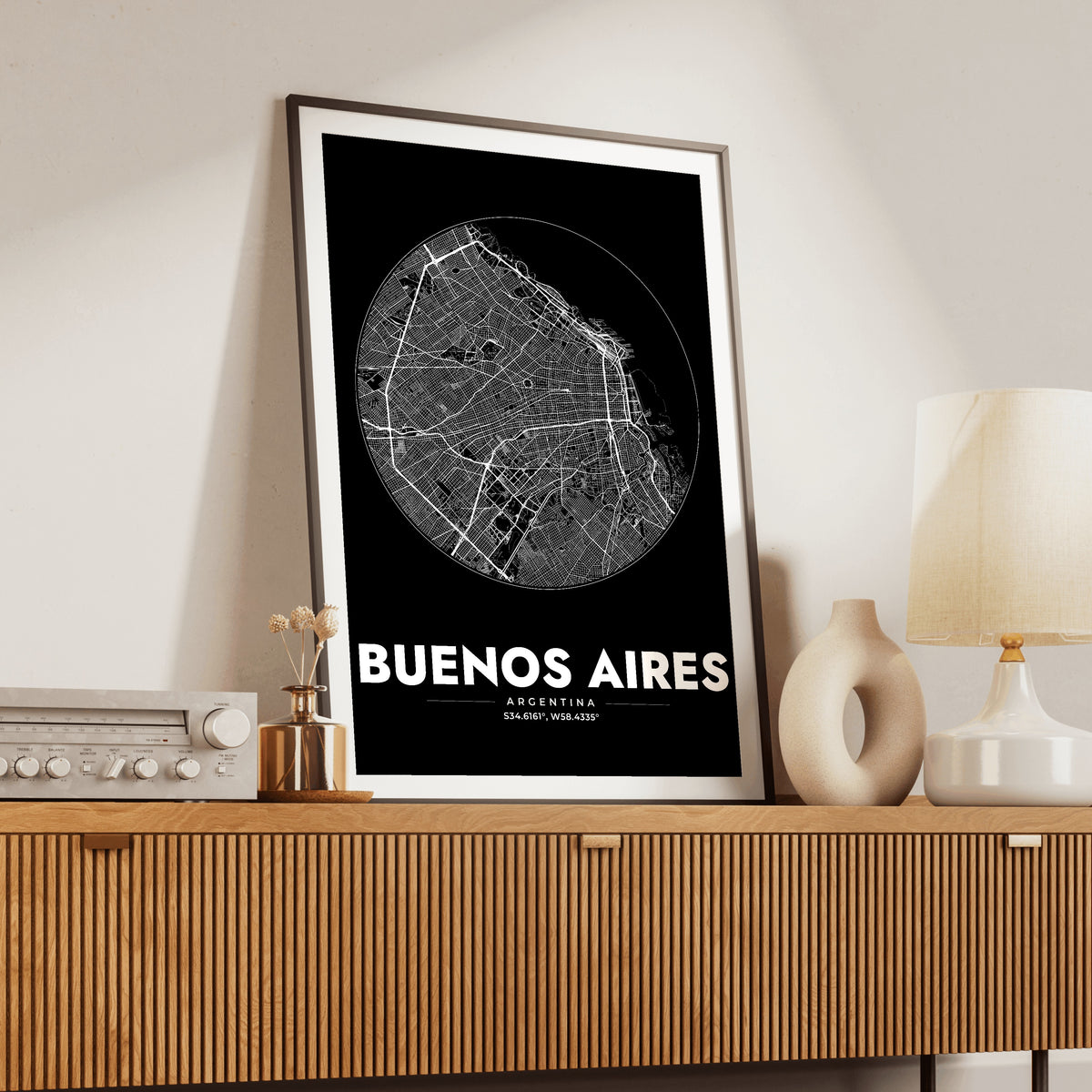 Buenos Aires Spot Map Poster