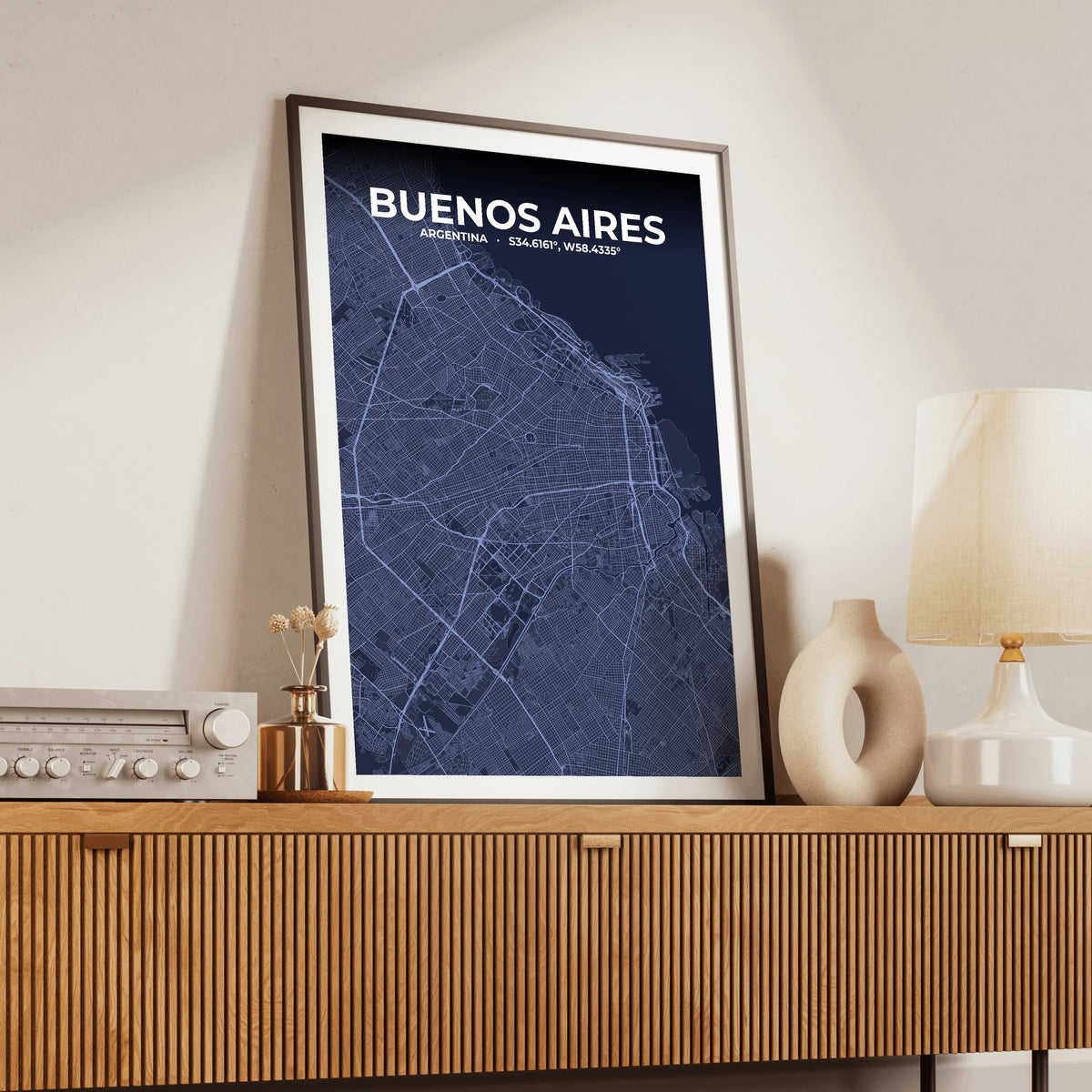 Buenos Aires Tide Map Poster