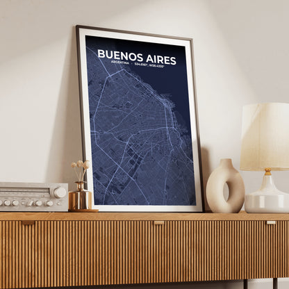 Buenos Aires Tide Map Poster
