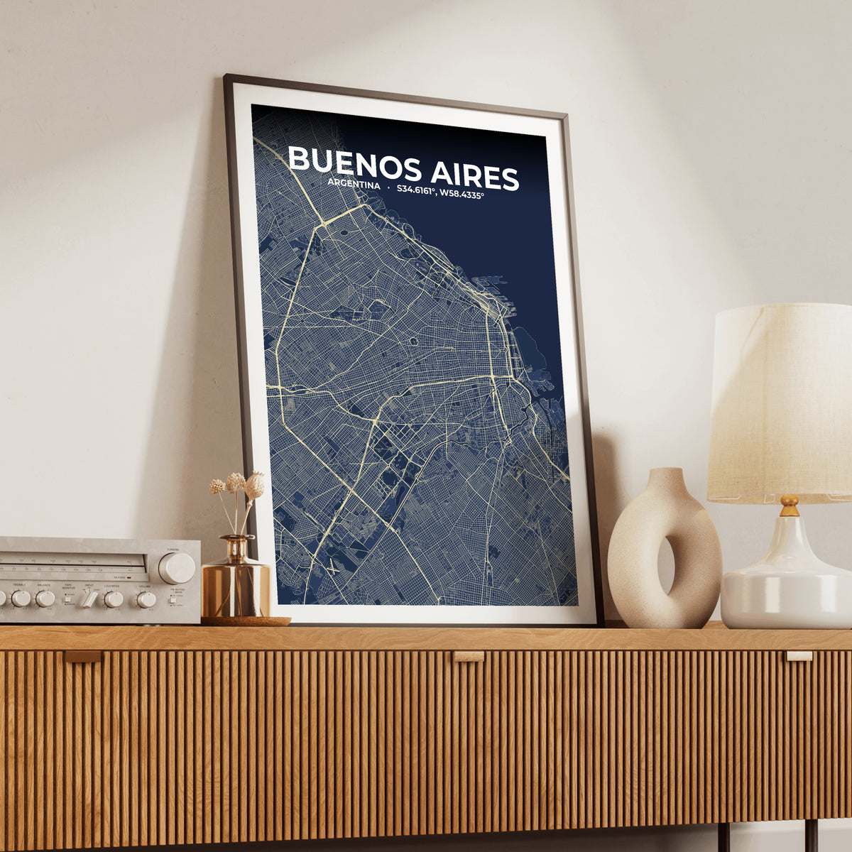 Buenos Aires Anchor Map Poster