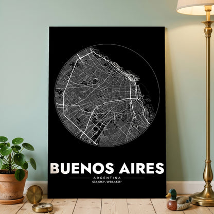 Buenos Aires Spot Map Poster