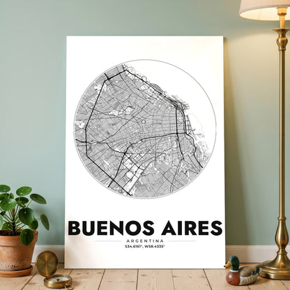 Buenos Aires Spot Map Poster