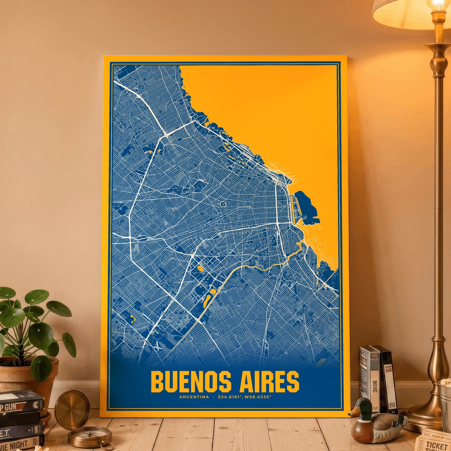 Buenos Aires Blockbuster Map Poster