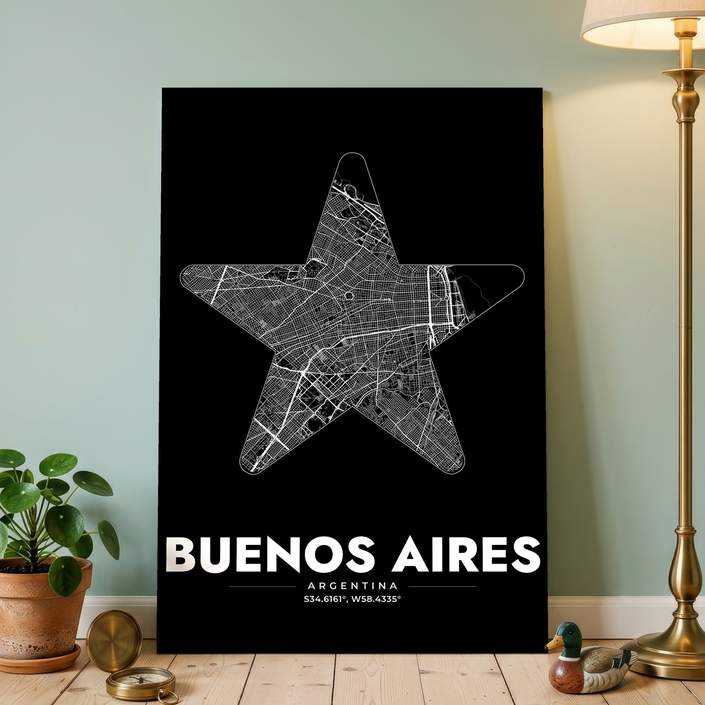 Buenos Aires Star Map Poster