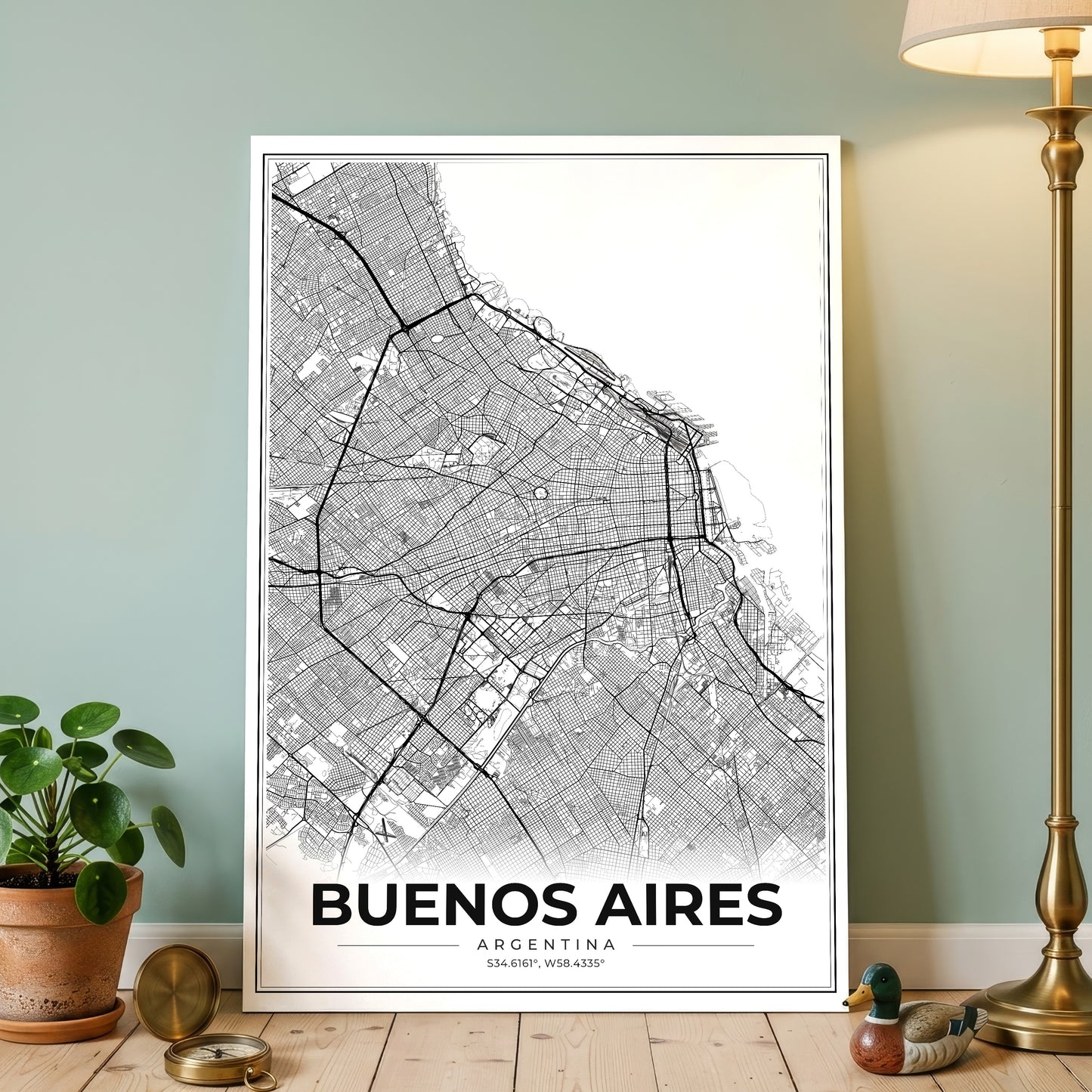 Buenos Aires Modern Map Poster