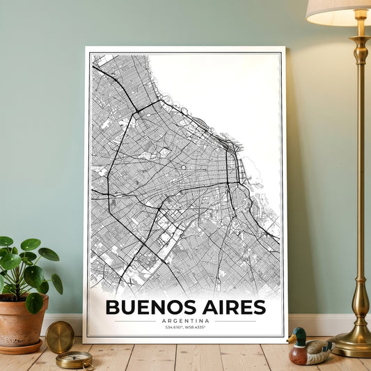 Buenos Aires Modern Map Poster