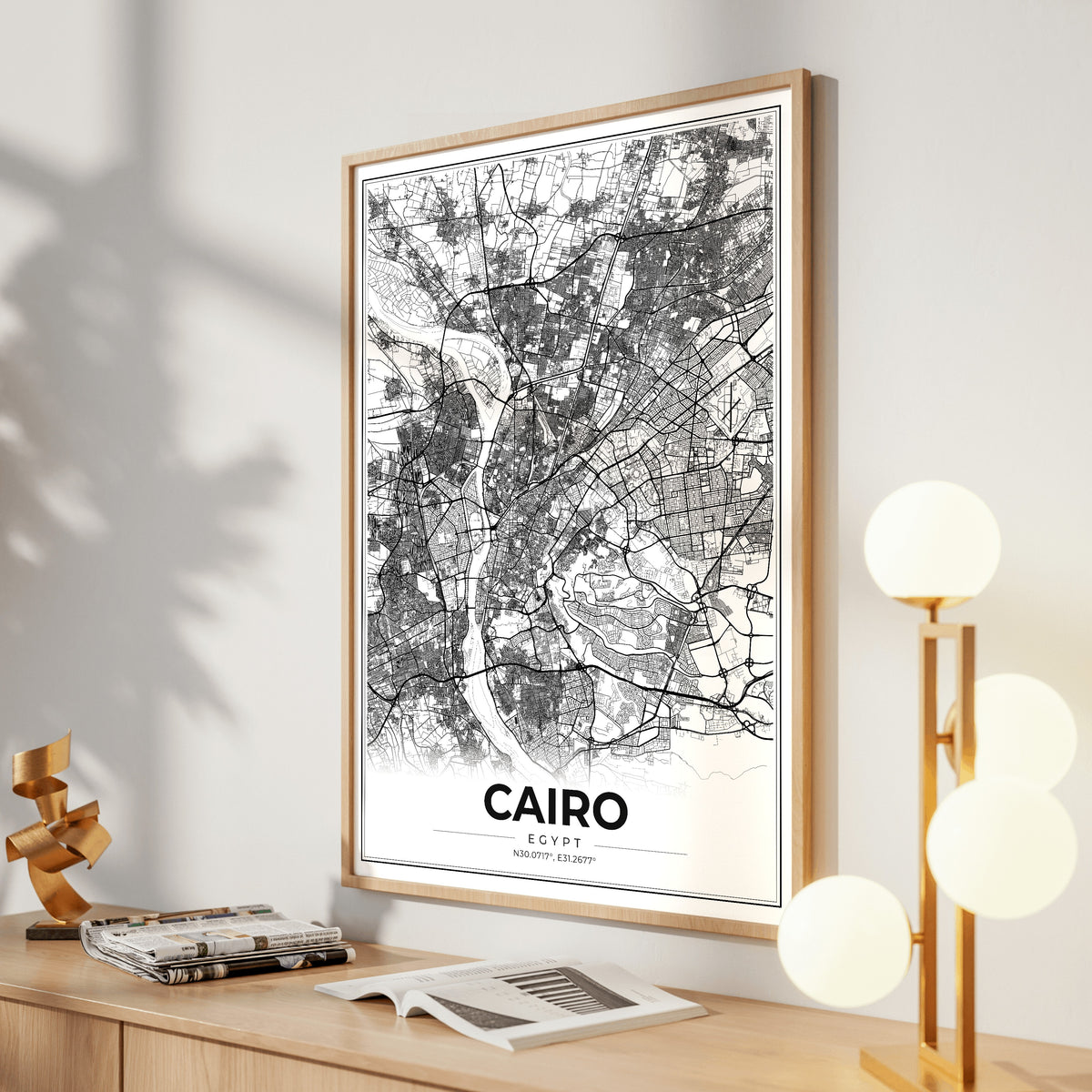 Cairo Modern Map Poster
