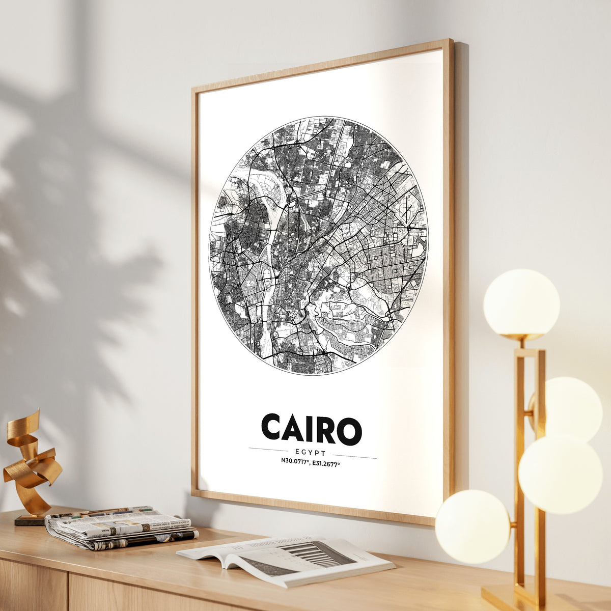Cairo Spot Map Poster