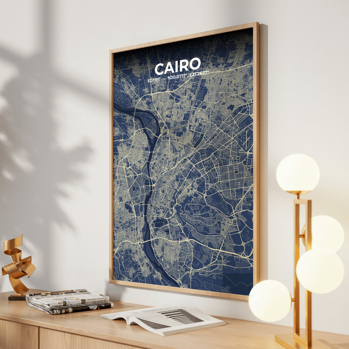 Cairo Anchor Map Poster