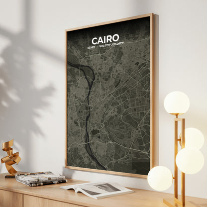 Cairo Sable Map Poster