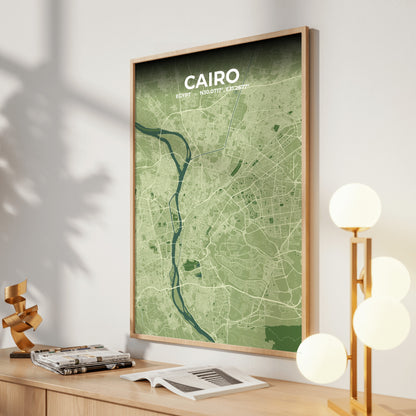 Cairo Clay Map Poster