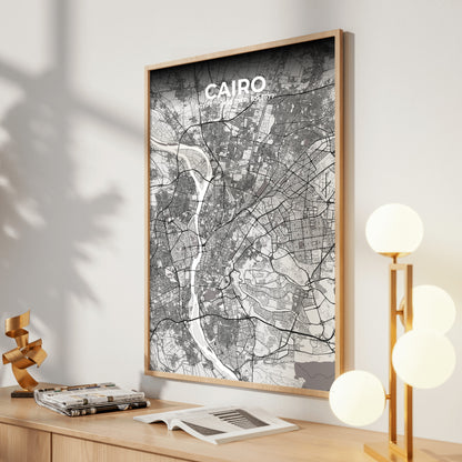Cairo Ash Map Poster