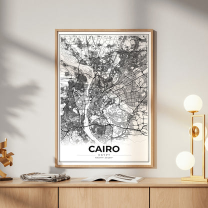 Cairo Modern Map Poster