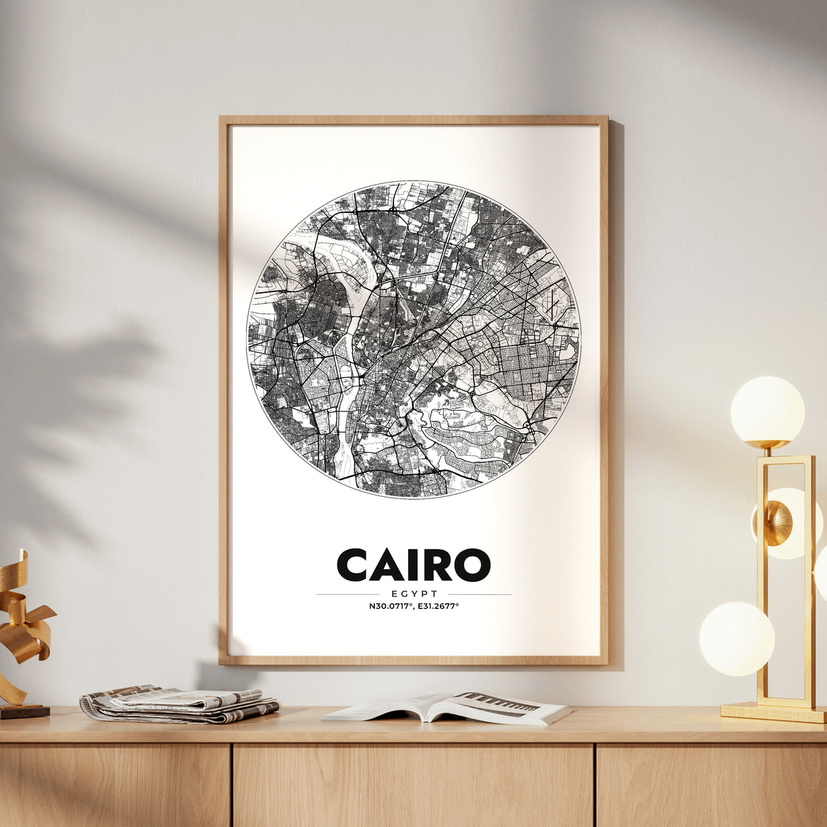 Cairo Spot Map Poster