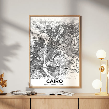 Cairo Elegant Map Poster