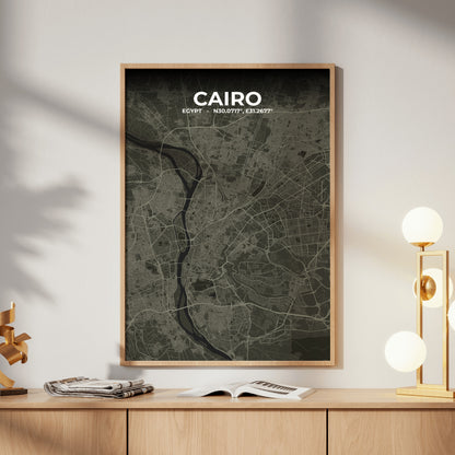 Cairo Sable Map Poster