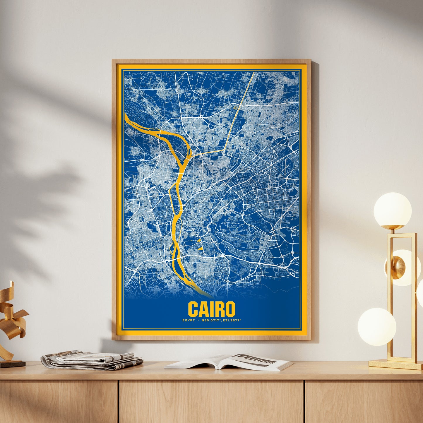 Cairo Blockbuster Map Poster