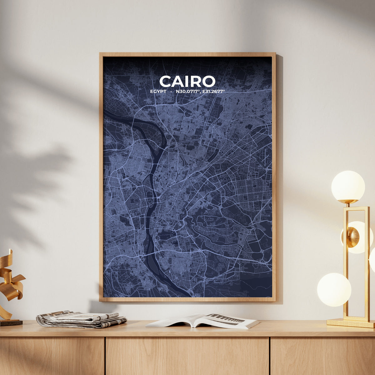 Cairo Tide Map Poster