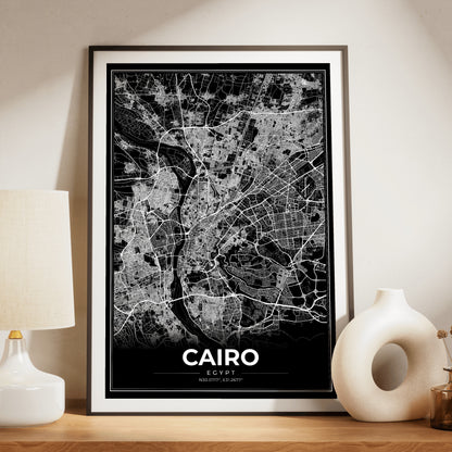 Cairo Modern Map Poster